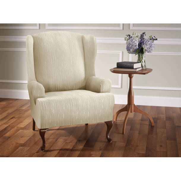 Canora Grey Double Diamond Stretch TCushion Wingback Slipcover Wayfair